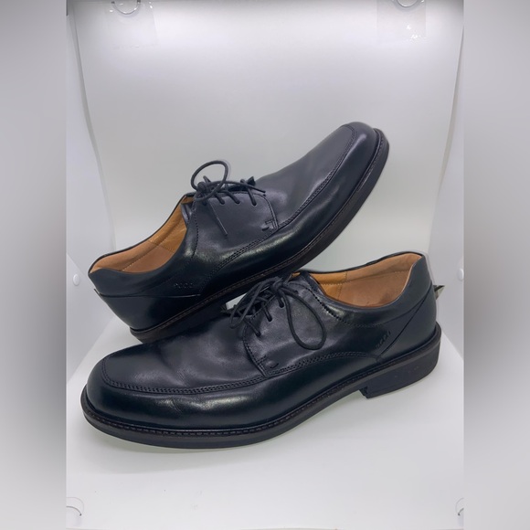 ECCO~Holton~Mens Black Leather Lace Up Oxford Dress Shoes~EU 48 US 14/14.5~EUC - Picture 5 of 7